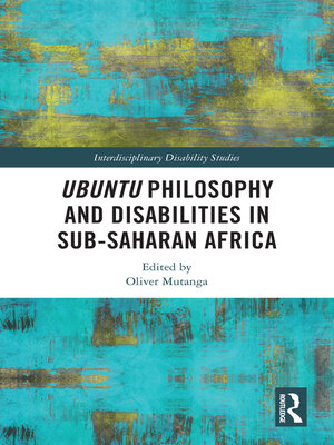 cover image of Ubuntu Philosophy and Disabilities in Sub-Saharan Africa